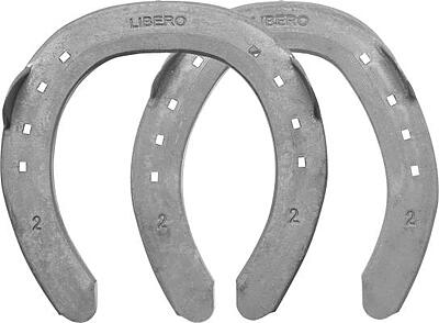 Mustad Horse Shoe-Libero Concave - Black / Front / 4